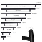 Black Kitchen Cabinet Door Drawer Pulls Stainless Steel Drawer T Bar Handles Lot