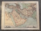 1874 Antique Map Of Saudi Arabia Western Asia Wahabee Persia Turkish Empire  