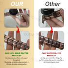100  Pure Copper Bracelet 3500 Gauss Magnetic Therapy Pain Relief Wiht Regulator