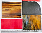 10 Lb  2 Oz Box   Assorted Multicolor Stained-glass Large Scraps sheets