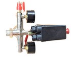 90-120psi Air Compressor Pressure Switch Control Valve Manifold Regulator Gauges