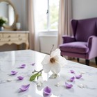 White Artificial Magnolia Fake Silk Flower Single Floral Home Decor Living Ro   