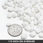 18lb White Pebbles 1 5  Natural Decorative River Rocks Aquarium Gravel For In   