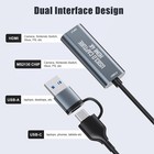Vixlw Hdmi Capture Card  4k Hdmi To Usb usb-c Capture Device  Usb3 0 Video Captu
