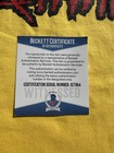 Hulk Hogan Signed  hulkamania  T-shirt Wwe Wwf Wcw Beckett Witnessed