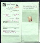 Thailand 1889 90 Sc 20 Used Genuine Aps Certificate 7752