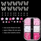 3d Flowers For Nails  3d Flowers Nail Charms  Metal Butterfly Nail Charms With