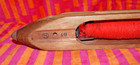 Vintage Steel Heddle Co Sh Wooden Boat   Flying Loom Shuttle 345-11 Metal Tips