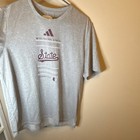 Adidas Men s Gray Ms  State Aeroready Graphic Cotton T-shirt L Team Issued  