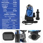 For Tsurumi Hs2 4s62 Cast Iron Submersible Trash Water Pump 3000 Gph 1 2 Hp 2in