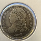 1833 Capped Bust Dime F vf