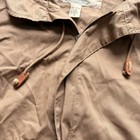 Vintage 80s 90s Banana Republic Tan Safari Travel Bomber Jacket Hood - Mens Xl