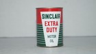 Vintage Sinclair Extra Duty Motor Oil Metal Coin Bank