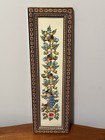 Vintage Peacock Birds Persian Iran Hand-painting Inlay Khatam Mosaic Frame 20x6