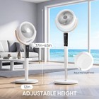 Bedroom Pedestal Fan 120   Omni Oscillation Quiet Standing Fan W remote 12h Timer