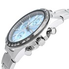 Seiko Selection Sbtr029 Chronograph Stainless Steel Watch Blue Dial 39 8mm