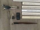 Vintage Keuffel   Esser K e Leroy Lettering 12-template Tracing Set Drafting Kit