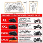 Waterproof Motorcycle Cover Heavy Duty Bike Covers Rain Snow Uv Protector 4xl