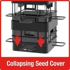 Squirrel Proof Bird Feeder Weight Sensitive Quick Lock Easy Clean 3 2 Qt Black