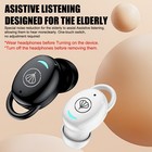 Pair Rechargeable Digital Invisible Hearing Aids Sound Voice Amplifier Mini Ite