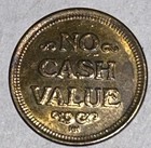 Vintage Patriotic Eagle Token Brass Coin - No Cash Value