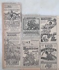 6 1959  1960 Newspaper Ads For Sword   Sandal Movies - Hercules  Goliath    More