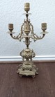 Beautiful Vintage Baroque Style Brass Brevetto Candelabra 5 Candles 16 5 Italy