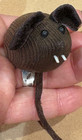 Vintage Mcm Omc Hand Carved Cryptomeria Wood Mouse Magnet Japan 2 5  Teeth 