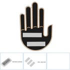 Finger Gesture Light With Remote Led Car Back Window Sign Hand Light Xmas Gift