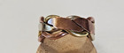 Handcrafted Mixed Metal Ring Braided Copper Brass Nickel Minimalist Industrial