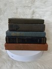 Lot Of 5 Vintage Antique Hardcover Books For Decor