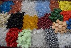 750 Pcs Lot Old Czech Rare Vintage Glass Buttons 1930  s Art-deco Cca 12cm - 1 2 