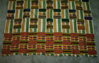 Ashante Ghana Kente Cloth Women s  72  X 44  Strip Loomed Beauty Vintage