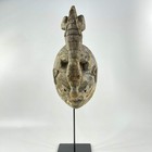 Yoruba Gelede Crocodile Mask On Custom Stand Nigeria Matter Collection