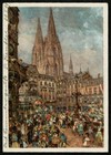 Se58 German Empire 1939 Postal Card Carnaval In K  ln 6pf Green Used
