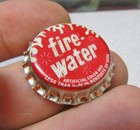 Vintage Rare 1950s Fire Water Cork Lined Soda Pop Bottle Cap  New Old Stock