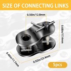 5pcs 420 Chain Roller Chain Offset Link  420  Half Link  Crank Link