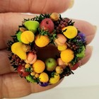 Dollhouse Miniature  Artisan Della Robia   Christmas Wreath