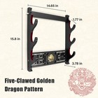 Ekkhysis Legendary Dragon Sword Wall Mount Holder Katana Wakizashi Tanto Display