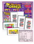 Pull Tab Ticket - Hard Card - Game- 6 Pack - Calling All Winners - 104 Ct