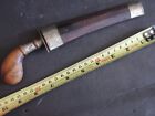 Antique Knife Moro Punal Gunong Kris Blade Likely Silver Mounted Philippines