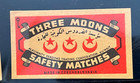 6 Vintage Matchbook Labels Pistol  Three Moons Solo Match Works Czechoslovakia