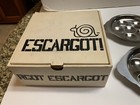 Vtg Escargot Snail To Go Stainless Steel Set Plates Tongs Forks In Box