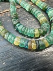 Ancient Roman Glass Beads Strand  15  Recycled Afghan Glass Heishi  6mm Rustic