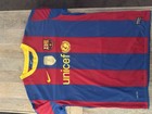 Fc Barcelona Home Jersey Team Signed   Coa   Unicef Fifa Champions Shirt