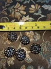 Lot Of 5 Antique Victorian Steel Cut Buttons   15