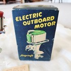 Vintage Langcraft Toy Outboard Boat Motor W  Insert-tag-box Lm-102  runs 
