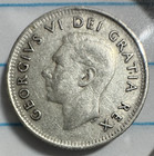 1952 Canada 10 Cents Dime 80  Silver - World Silver Coin