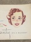 Vntg 1955 Beauty On A Budget Pamphlet Brochure For Gillette Products  Toni  Prom