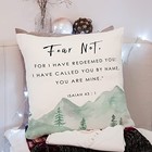 Bible Verse Throw Pillow Cover Cushion Case  Christian Religious Decor Gift     